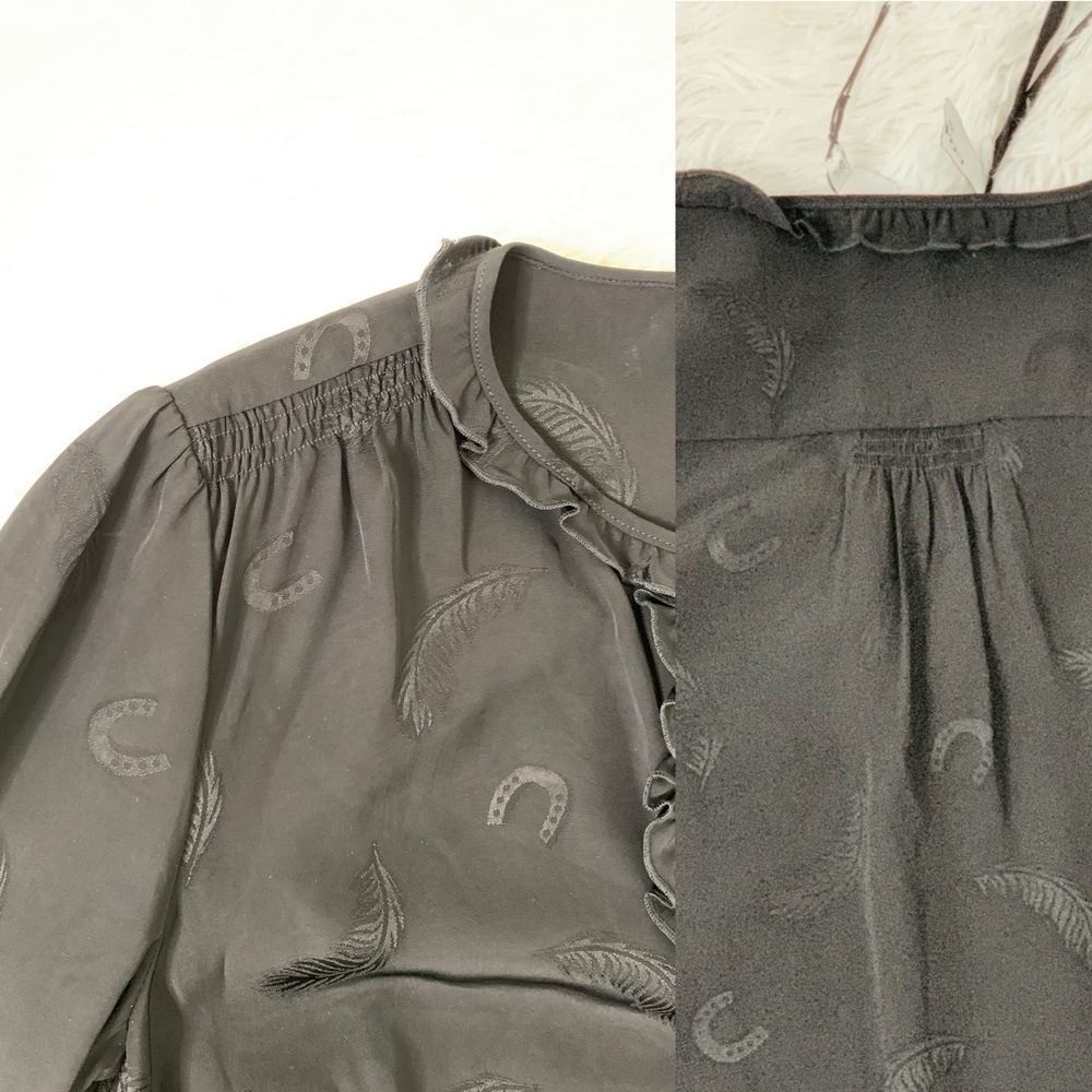 Coach 1941 Feather Jacquard Print Dress, over size, loose fit, size 0 - Picture 10 of 16